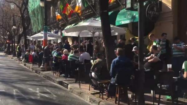 Seguidores del Celtic en Valencia Seguidores del Celtic en Valencia