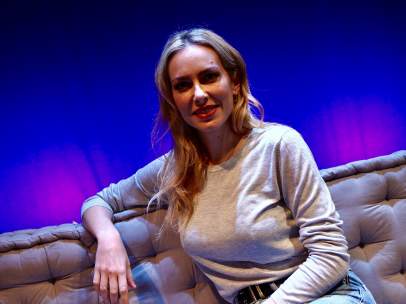 Kira Miró en el Teatro Lara de Madrid.