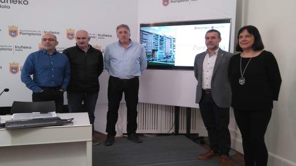 Presentación de la construcción de 32 viviendas de alquiler en Azpilagaña para m Presentación de la construcción de 32 viviendas de alquiler en Azpilagaña para m