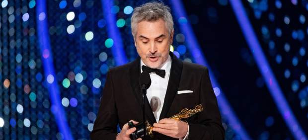 Alfonso Cuarón, con uno de sus Oscar