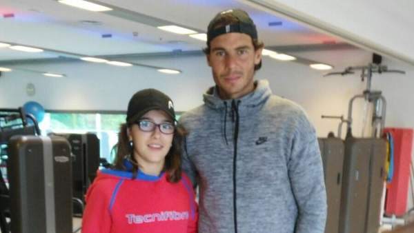 Anne Mintegi con Rafa Nadal Anne Mintegi con Rafa Nadal