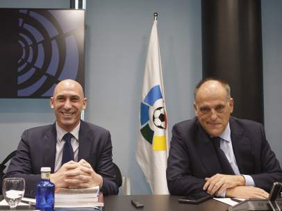 Luis Rubiales y Javier Tebas
