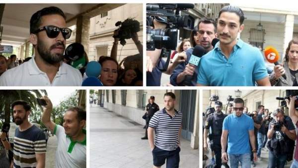 La Manada llega a los juzgados de Sevilla La Manada llega a los juzgados de Sevilla