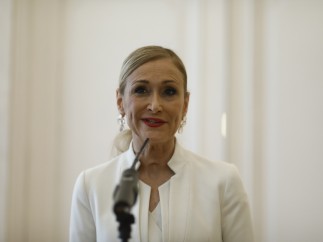 Rueda de prensa de Cristina Cifuentes en la que ha anunciado su dimisión