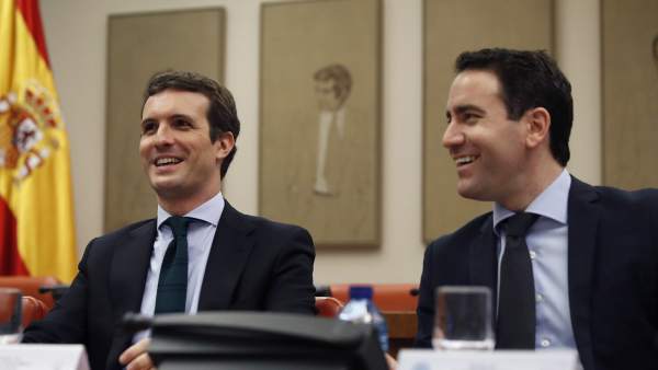 Pablo Casado y Teodoro García Egea. Pablo Casado y Teodoro García Egea.