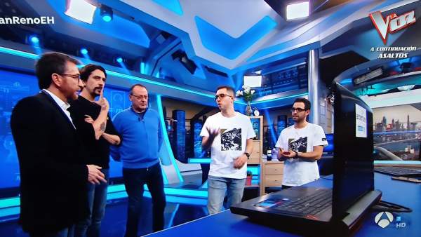 Momento de la sección de ciencia de 'El hormiguero'. Momento de la sección de ciencia de 'El hormiguero'.