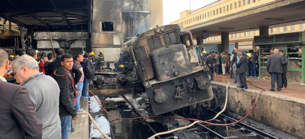Accidente de tren en El Cairo