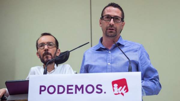 Podemos e IU, juntos a las elecciones Podemos e IU, juntos a las elecciones