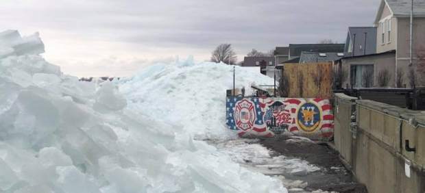 Tsunami de hielo en Canadá