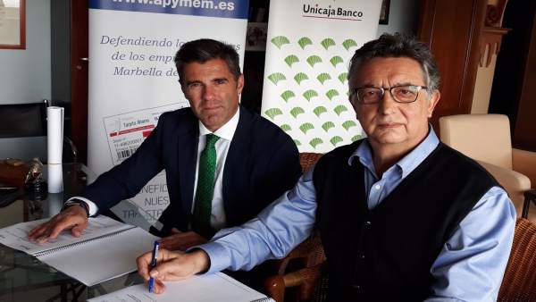 Unicaja Banco renueva a su apoyo a los empresarios y pymes de Apymen de Marbella Unicaja Banco renueva a su apoyo a los empresarios y pymes de Apymen de Marbella