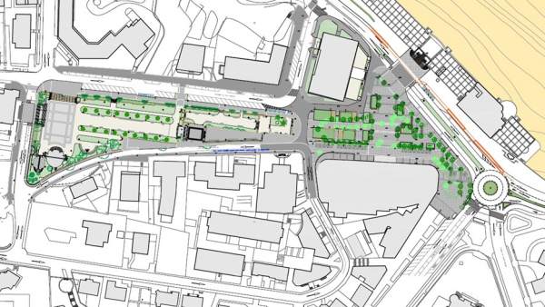 Santander.- La remodelación de la plaza de Italia y los jardines de San Roque co Santander.- La remodelación de la plaza de Italia y los jardines de San Roque co