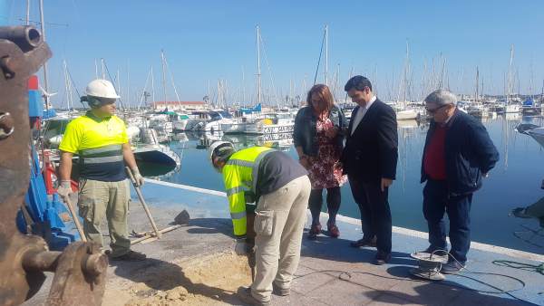 Visita a las obras del Varadero del puerto de San Pedro Visita a las obras del Varadero del puerto de San Pedro
