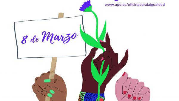 Cartel de la campaña de la UPO por el 8M Cartel de la campaña de la UPO por el 8M