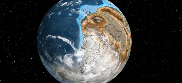 Imagen del mapa interactivo de la herramienta 'Ancient Earth'.