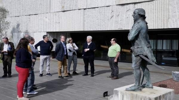 Martín visita alumbrado público Meruelo Martín visita alumbrado público Meruelo