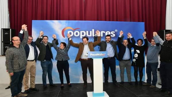 Núñez con García Egea en la presentación de candidatos Núñez con García Egea en la presentación de candidatos