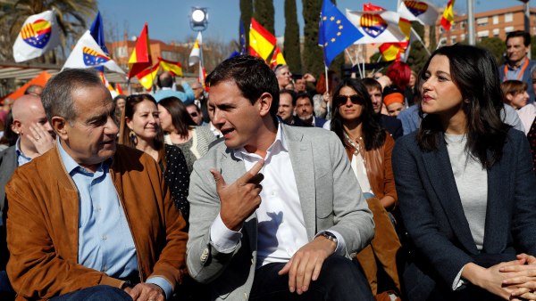 Albert Rivera junto a Inés Arrimadas y Celestino Corbacho Albert Rivera junto a Inés Arrimadas y Celestino Corbacho