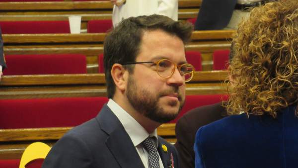 El vicepresidente de la Generalitat, Pere Aragonès El vicepresidente de la Generalitat, Pere Aragonès