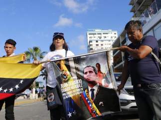 Seguidores de Juan Guaidó
