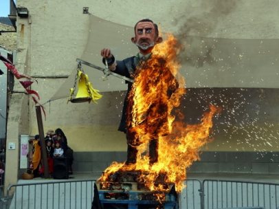 Ninot del rey Felipe VI en las fallas
