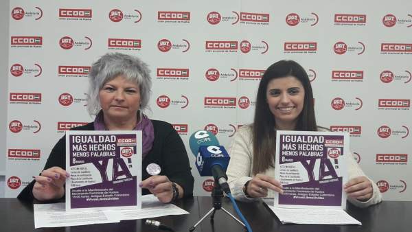 Huelva.- 8M.- UGT y CCOO llaman a la huelga feminista porque 'a pesar del éxito Huelva.- 8M.- UGT y CCOO llaman a la huelga feminista porque 'a pesar del éxito