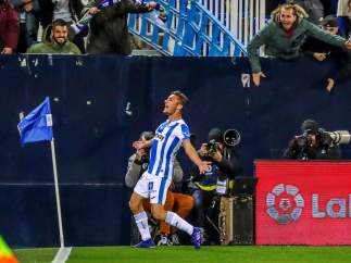 Óscar marca el gol de la victoria del Leganés ante el Levante