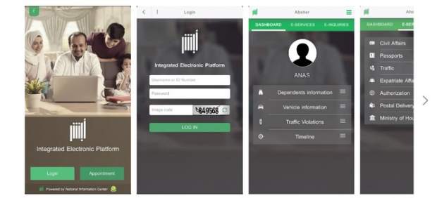 Absher, una 'app' de Arabia Saud