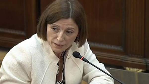 La expresidenta del Parlament Carme Forcadell declara en el Supremo durante el j La expresidenta del Parlament Carme Forcadell declara en el Supremo durante el j