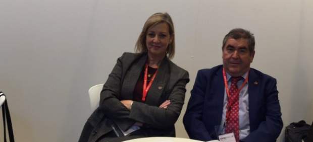 Isabel Bajo en un acto de Administradores de Fincas.