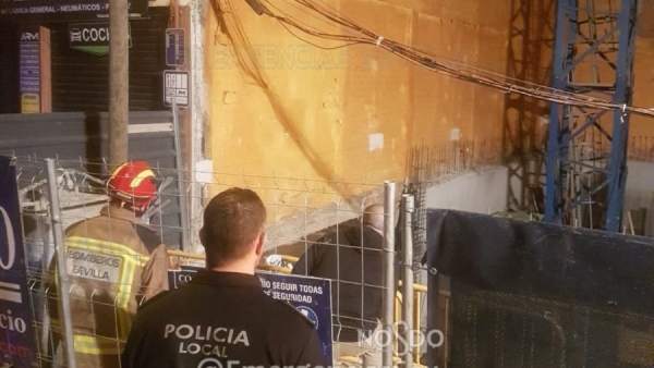 Derrumbe de un muro en Sevilla Derrumbe de un muro en Sevilla