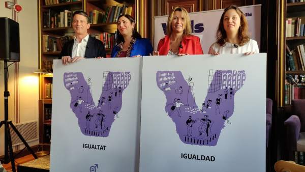 Valls presenta a María Luz Guilarte (Cs) como número 2 de su candidatura en Valls presenta a María Luz Guilarte (Cs) como número 2 de su candidatura en