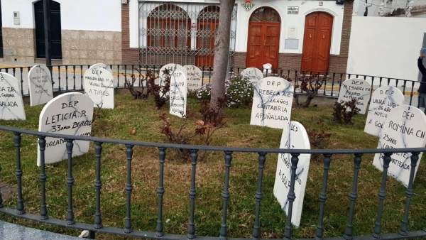 Lápidas colocadas en El Saucejo Lápidas colocadas en El Saucejo