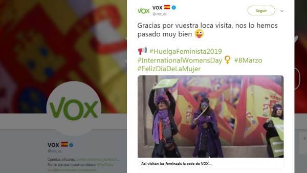 Vídeo de Vox sobre el 8-M Vídeo de Vox sobre el 8-M