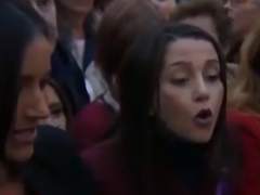 Arrimadas y Villacís, increpadas en la marcha del 8-M
