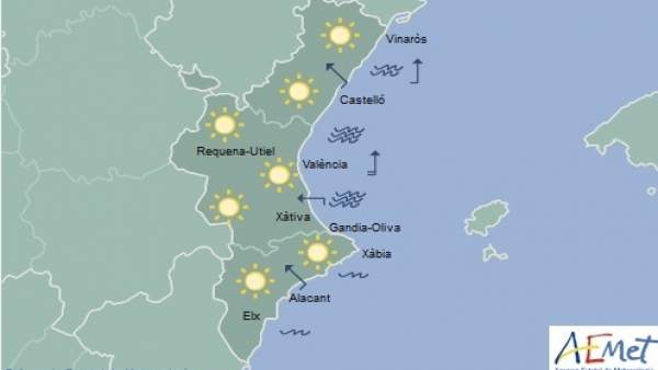 El sol y unas temperaturas sobre los 20 grados en toda la Comunitat Valenciana El sol y unas temperaturas sobre los 20 grados en toda la Comunitat Valenciana