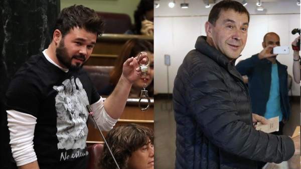 Rufián y Otegi Rufián y Otegi
