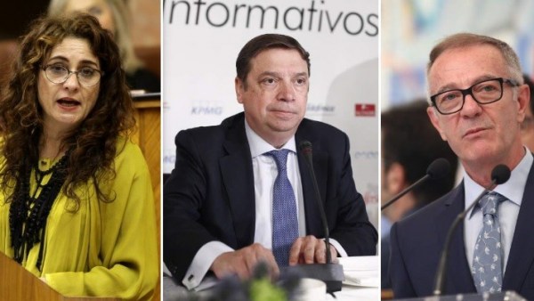 María Jesús Montero, Luis Planas y José Guirao María Jesús Montero, Luis Planas y José Guirao