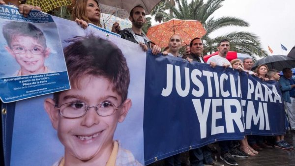 Protesta de la familia de Yéremi Vargas Protesta de la familia de Yéremi Vargas