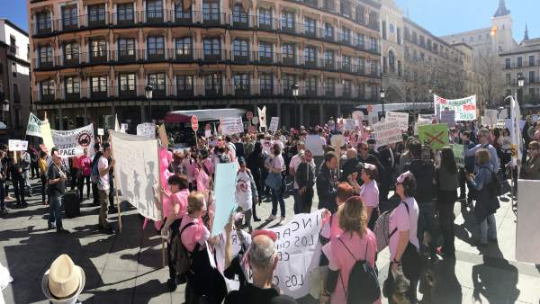 Cientos de personas piden en Toledo la suspensión de licencias de macrogranjas t Cientos de personas piden en Toledo la suspensión de licencias de macrogranjas t