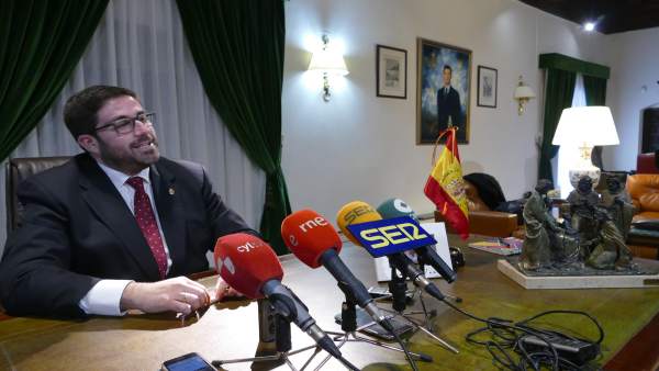 Sánchez Cabrera durante el mensaje de Navidad 21-12-2018 Sánchez Cabrera durante el mensaje de Navidad 21-12-2018