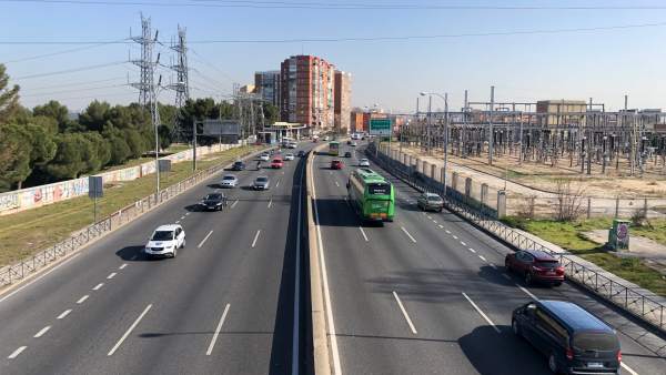 Carretera A-5, a la altura de la carretera de Boadilla