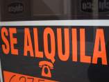 Se alquila, alquiler, cartel, arrendamiento.
