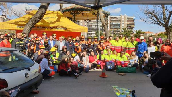 Jaén.- El parque de la Concordia acoge el simulacro de un accidente múltiple de Jaén.- El parque de la Concordia acoge el simulacro de un accidente múltiple de