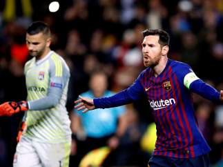 Gol de Messi al Lyon