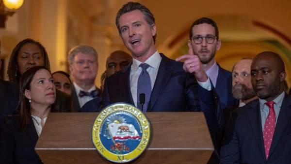 El gobernador de California, Gavin Newsom El gobernador de California, Gavin Newsom