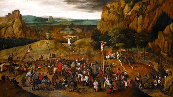 'Crucifixion' de Pieter Brueghel el Joven. 'Crucifixion' de Pieter Brueghel el Joven.