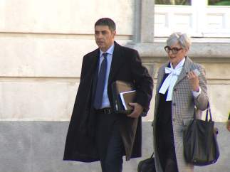 Trapero llega al Tribunal Supremo durante el juicio del 'procés'.