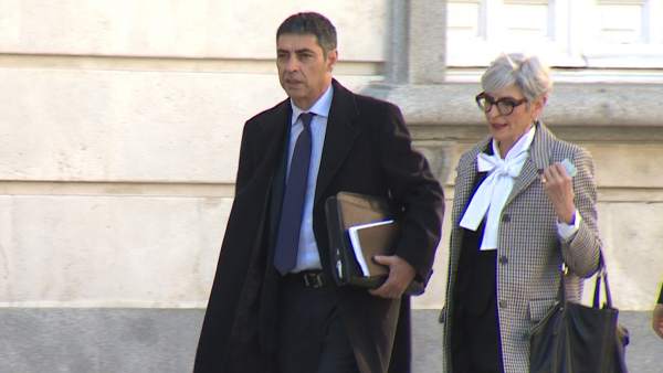 Trapero llega al Tribunal Supremo durante el juicio del 'procés'. Trapero llega al Tribunal Supremo durante el juicio del 'procés'.