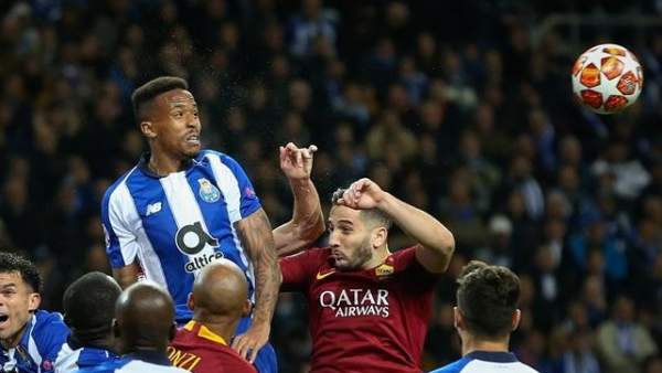 Éder Militão, durante el Oporto vs. Roma de la Liga de Campeones. Éder Militão, durante el Oporto vs. Roma de la Liga de Campeones.