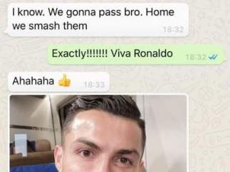 Evra y Cristiano Ronaldo